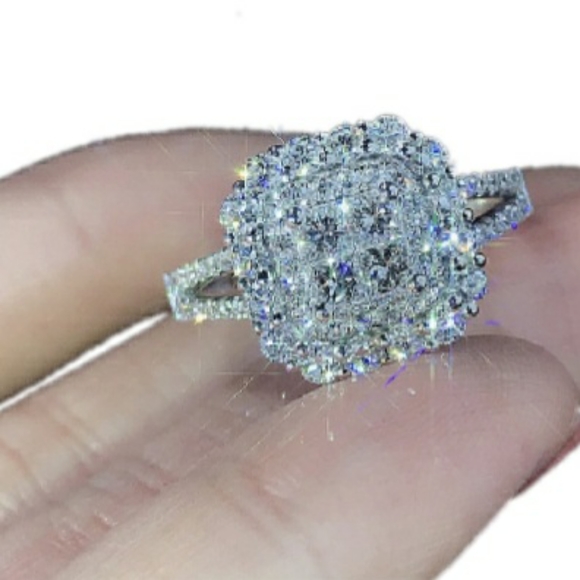 🎀925 Stunning If Diamond Ring - Picture 2 of 8